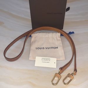 OPEN 2 OFFERS! Authentic Louis Vuitton Vachetta Leather Strap Made in France